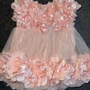Nannette Pink Formal Dress with Ruffled Details